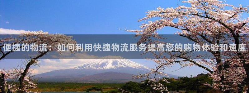 ,优游国际软件是诈骗吗：便捷的物流：